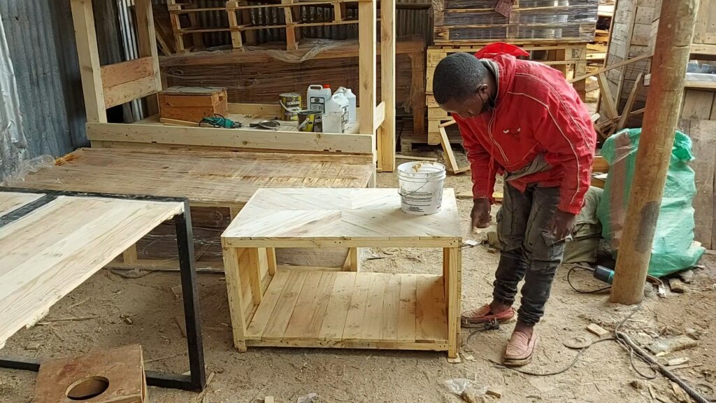 carpentry training facilitated by Ngao Credit